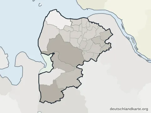 Vorschau: Verwaltungsgliederung vom Landkreis Cuxhaven