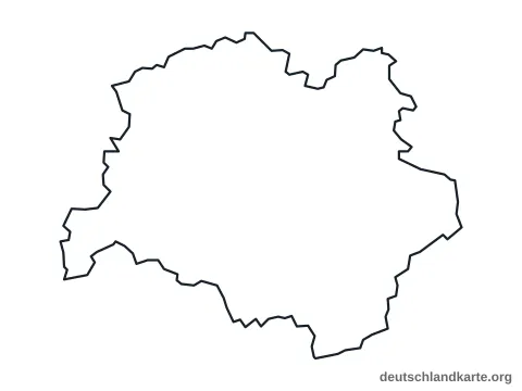 Vorschau: Umrisskarte vom Landkreis Dachau