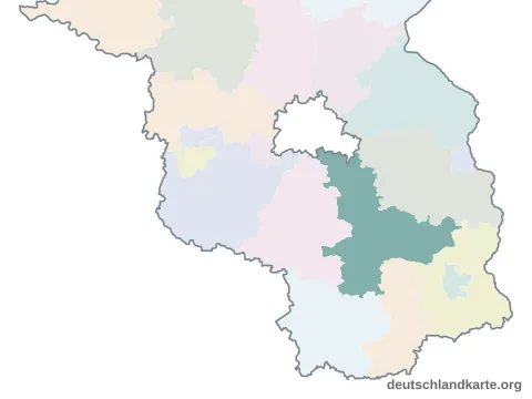 Karte: Landkreis Dahme-Spreewald in Brandenburg