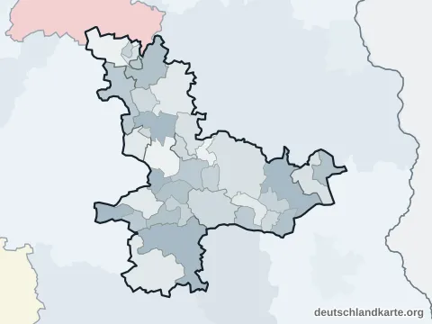 Vorschau: Ortskarte vom Landkreis Dahme-Spreewald