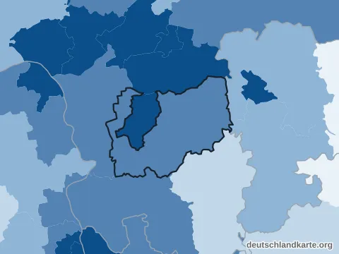 Vorschau: Bevölkerungsdichte vom Landkreis Darmstadt-Dieburg