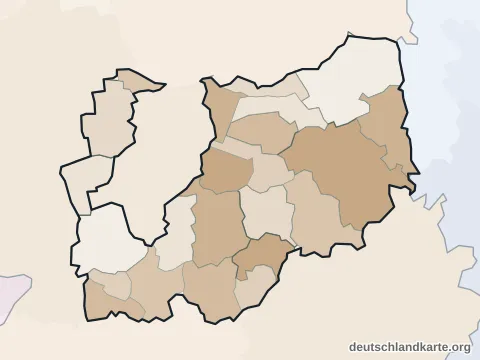 Vorschau: Verwaltungsgliederung vom Landkreis Darmstadt-Dieburg