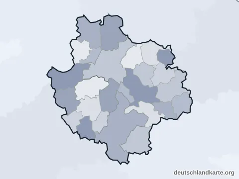 Vorschau: Ortskarte vom Landkreis Deggendorf