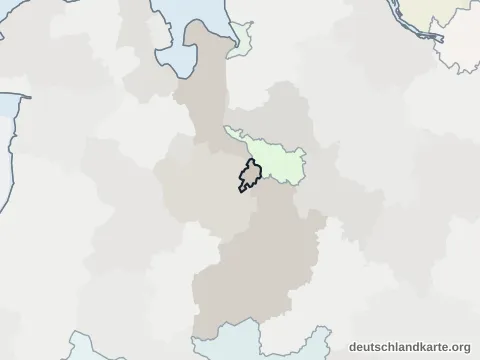 Vorschau: Nachbarkreiskarte von der kreisfreien Stadt Delmenhorst