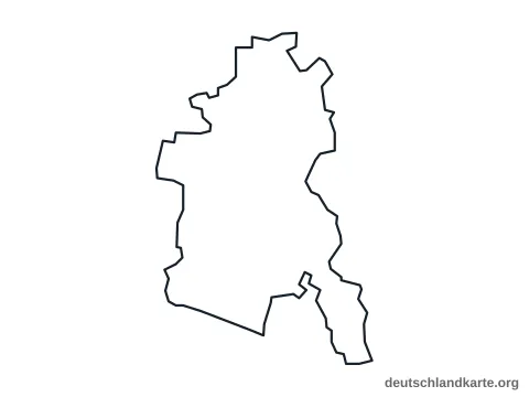 Vorschau: Umrisskarte von der kreisfreien Stadt Dessau-Roßlau