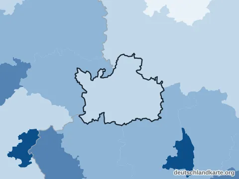 Vorschau: Bevölkerungsdichte vom Landkreis Dillingen a.d.Donau