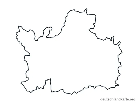 Vorschau: Umrisskarte vom Landkreis Dillingen a.d.Donau