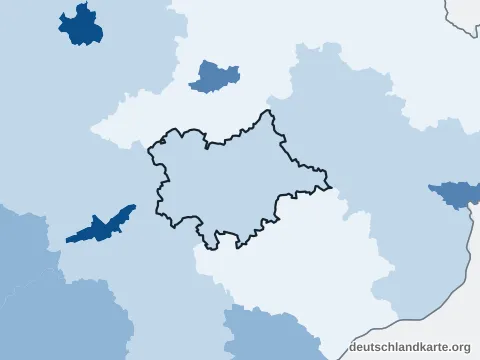 Vorschau: Bevölkerungsdichte vom Landkreis Dingolfing-Landau