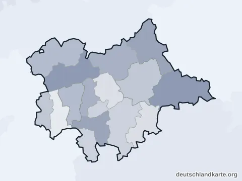 Vorschau: Ortskarte vom Landkreis Dingolfing-Landau