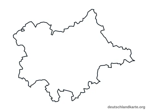 Vorschau: Umrisskarte vom Landkreis Dingolfing-Landau