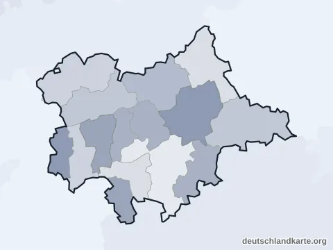 Vorschau: Verwaltungsgliederung vom Landkreis Dingolfing-Landau