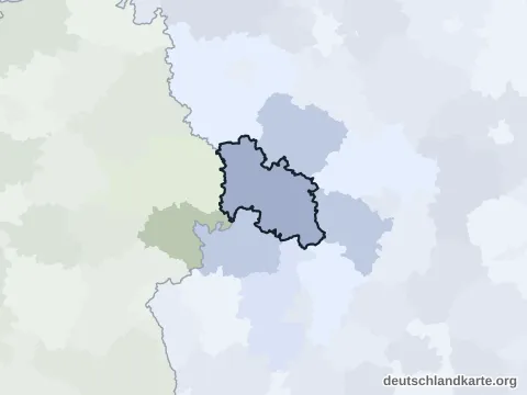 Vorschau: Nachbarkreiskarte vom Landkreis Donau-Ries
