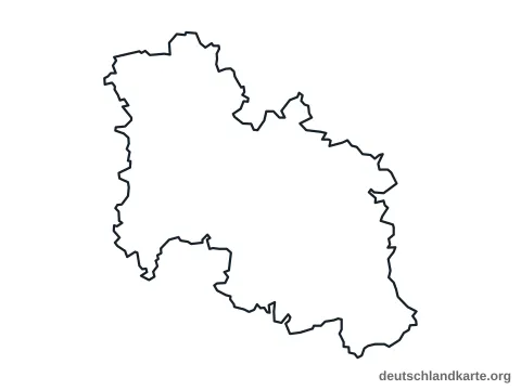 Vorschau: Umrisskarte vom Landkreis Donau-Ries