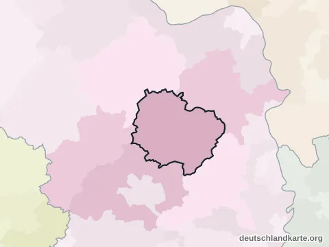 Vorschau: Nachbarkreiskarte vom Donnersbergkreis