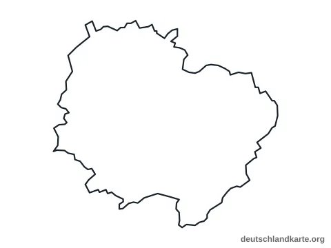 Vorschau: Umrisskarte vom Donnersbergkreis