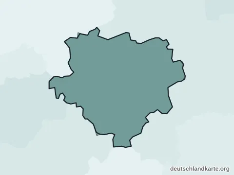 Vorschau: Ortskarte von der kreisfreien Stadt Dortmund