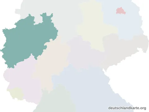 Vorschau: Lagekarte vom Kreis Düren