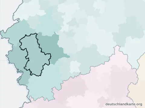 Vorschau: Nachbarkreiskarte vom Kreis Düren