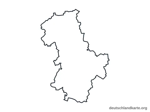 Vorschau: Umrisskarte vom Kreis Düren