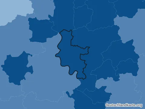 Vorschau: Bevölkerungsdichte von der kreisfreien Stadt Düsseldorf
