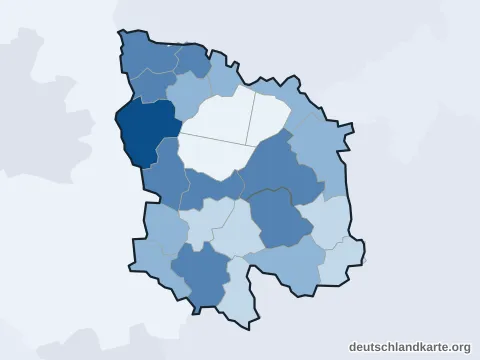 Vorschau: Einwohnerkarte vom Landkreis Ebersberg