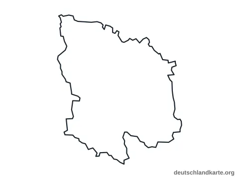 Vorschau: Umrisskarte vom Landkreis Ebersberg