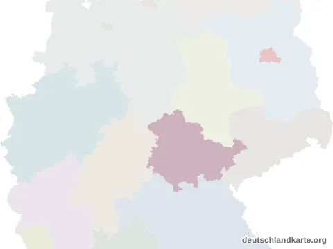 Vorschau: Lagekarte vom Landkreis Eichsfeld