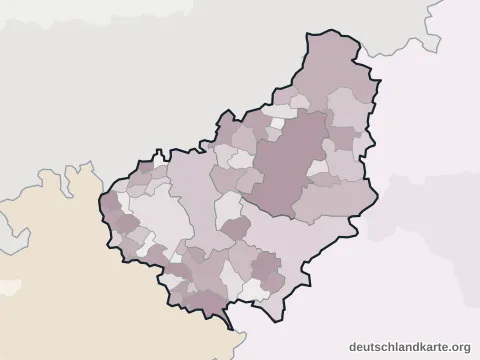 Vorschau: Ortskarte vom Landkreis Eichsfeld