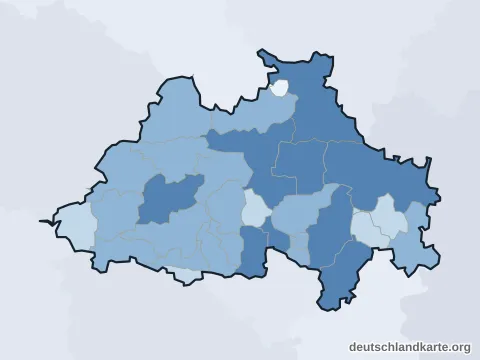 Vorschau: Einwohnerkarte vom Landkreis Eichstätt