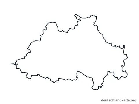Vorschau: Umrisskarte vom Landkreis Eichstätt