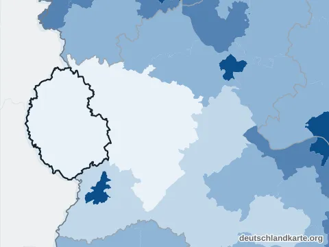 Bevölkerungsdichte: Eifelkreis Bitburg-Prüm