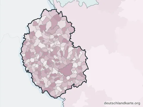 Ortskarte: Eifelkreis Bitburg-Prüm