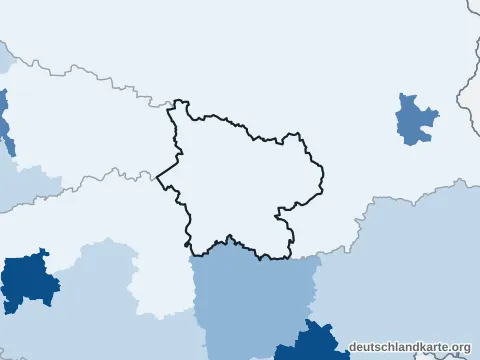 Vorschau: Bevölkerungsdichte vom Landkreis Elbe-Elster