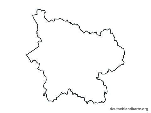 Vorschau: Umrisskarte vom Landkreis Elbe-Elster