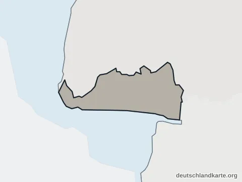 Vorschau: Verwaltungsgliederung von der kreisfreien Stadt Emden
