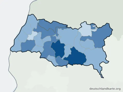 Vorschau: Einwohnerkarte vom Landkreis Emmendingen