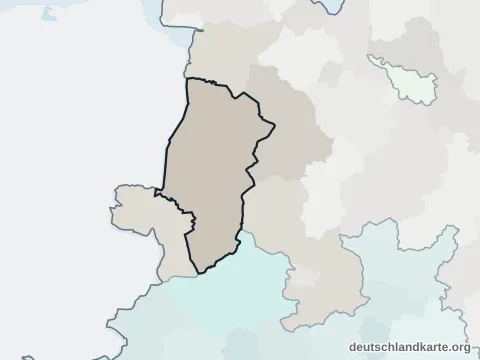 Nachbarkreiskarte: Landkreis Emsland
