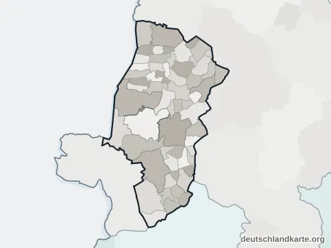 Ortskarte: Landkreis Emsland