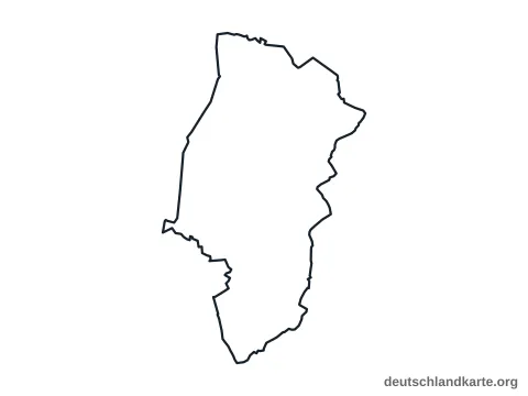 Umrisskarte: Landkreis Emsland