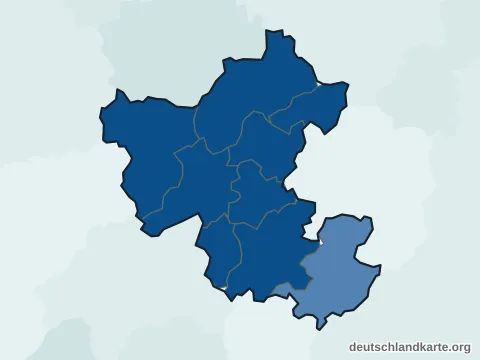 Vorschau: Einwohnerkarte vom Ennepe-Ruhr-Kreis