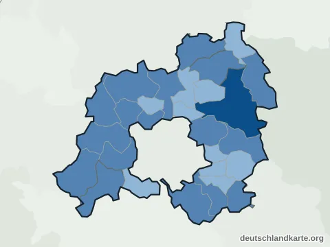 Vorschau: Einwohnerkarte vom Enzkreis