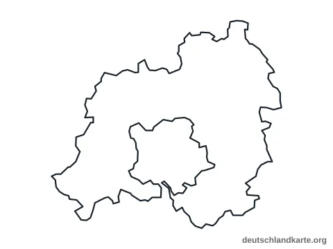 Vorschau: Umrisskarte vom Enzkreis