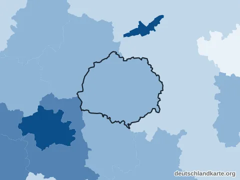 Vorschau: Bevölkerungsdichte vom Landkreis Erding