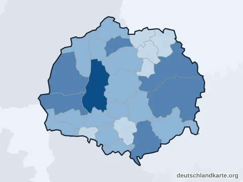 Vorschau: Einwohnerkarte vom Landkreis Erding