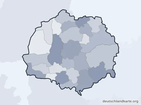 Vorschau: Ortskarte vom Landkreis Erding