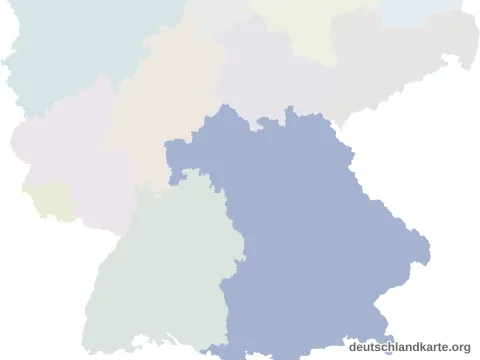 Vorschau: Lagekarte vom Landkreis Erlangen-Höchstadt