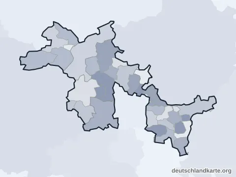 Vorschau: Verwaltungsgliederung vom Landkreis Erlangen-Höchstadt