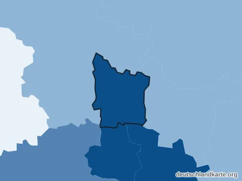 Vorschau: Bevölkerungsdichte von der kreisfreien Stadt Erlangen