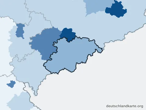 Vorschau: Bevölkerungsdichte vom Erzgebirgskreis