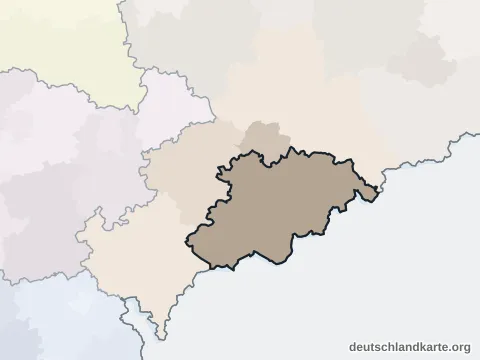 Vorschau: Nachbarkreiskarte vom Erzgebirgskreis